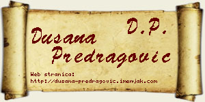 Dušana Predragović vizit kartica